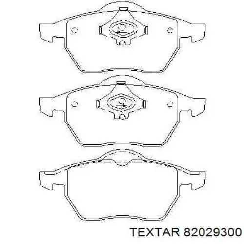 Пружинна засувка супорту 82029300 Textar