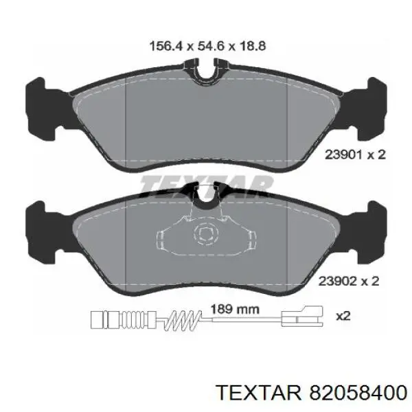 Купити A000421589164 Mercedes Комплект пружинок кріплення дискових колодок, передніх