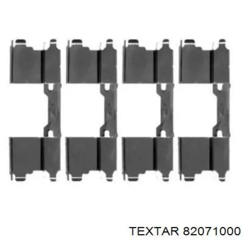 LX0502 Polcar комплект пружинок кріплення дискових колодок, передніх