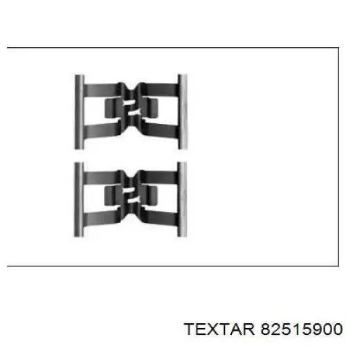 82515900 Textar Пружинна засувка супорту