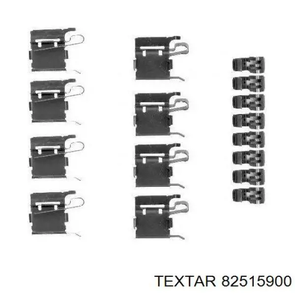 Пружинна засувка супорту Textar 82515900 ціна, від 9.05 USD