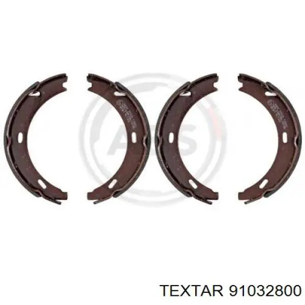 91032800 Textar Гальмівні колодки ручника