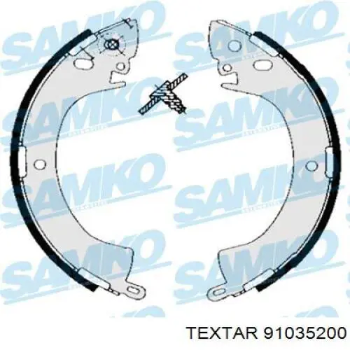 Колодки гальмові задні, барабанні Textar 91035200 ціна, від 25.41 USD