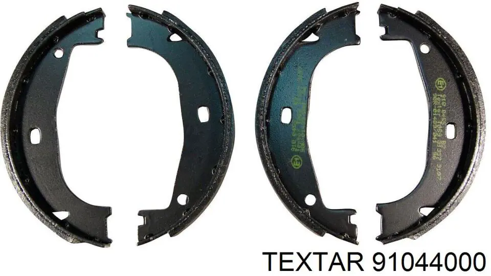 91044000 Textar Колодки гальмівні задні, барабанні