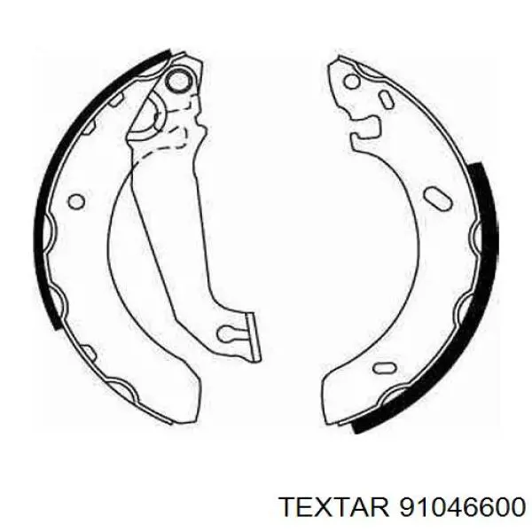 Купити 91046600 Textar Колодки гальмові задні, барабанні