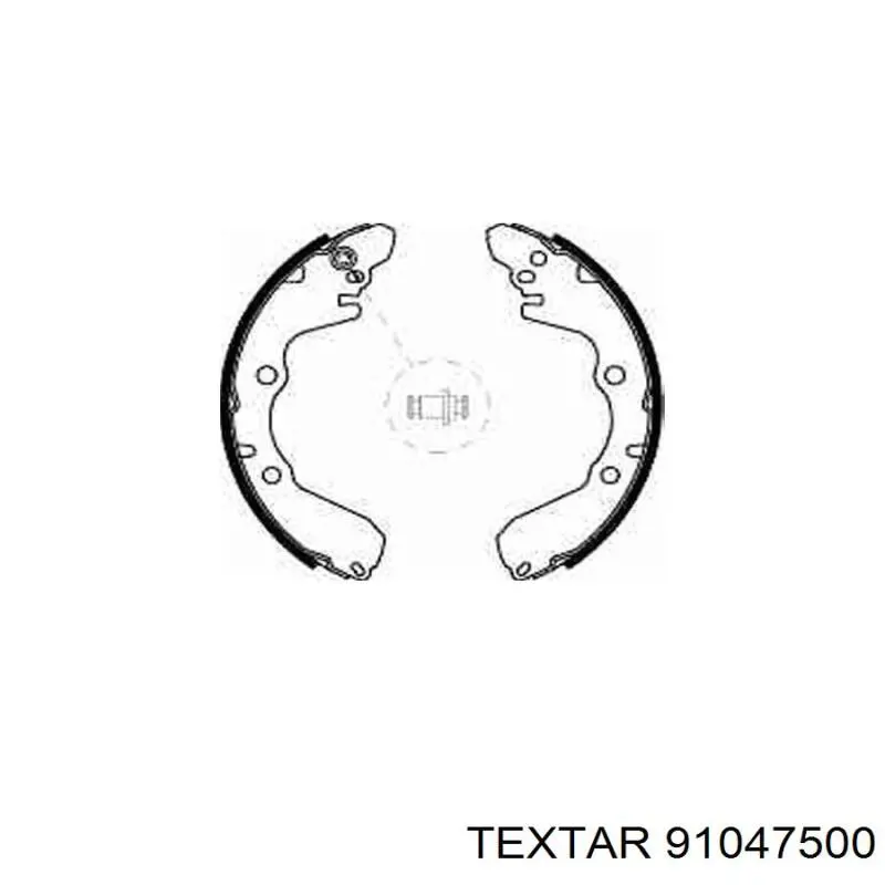 Колодки гальмові задні, барабанні 91047500 Textar