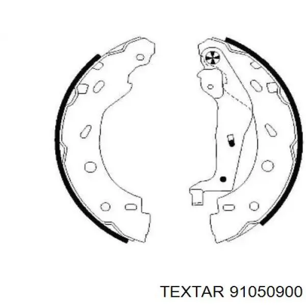 Колодки гальмові задні, барабанні Textar 91050900 ціна, від 38.00 USD