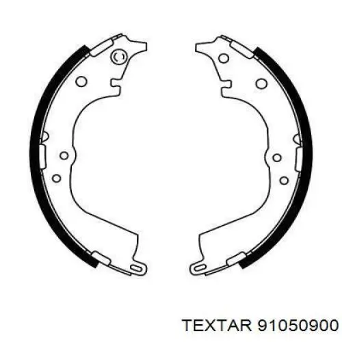 Колодки гальмові задні, барабанні Textar 91050900 ціна, від 38.00 USD