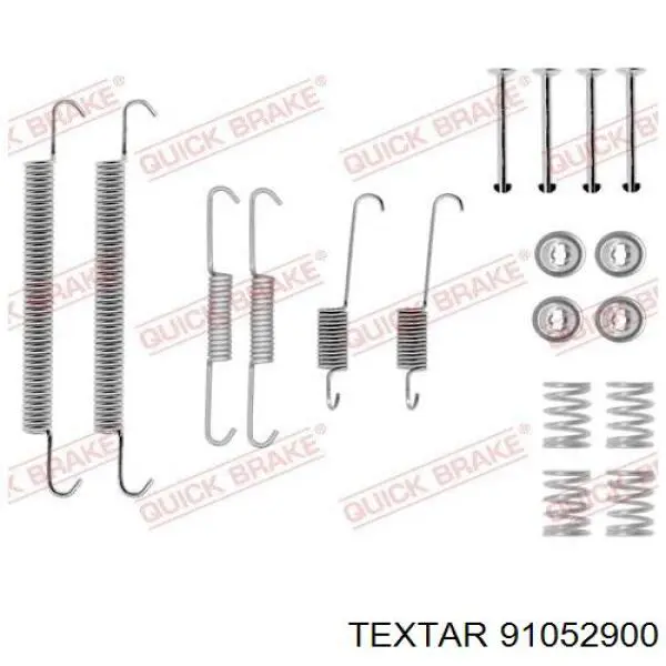 Колодки гальмові задні, барабанні 91052900 Textar