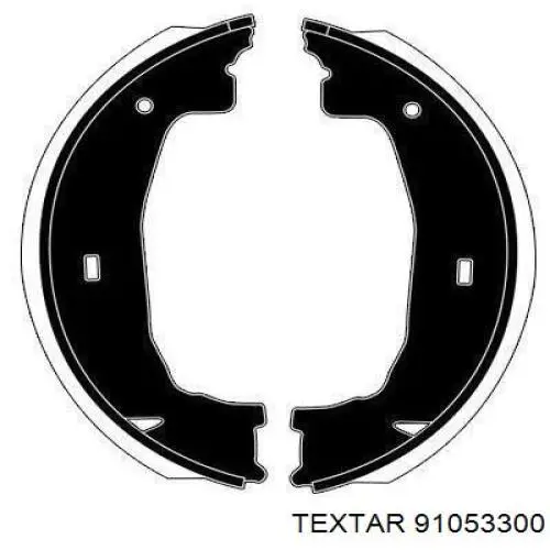 Колодки ручника 91053300 Textar