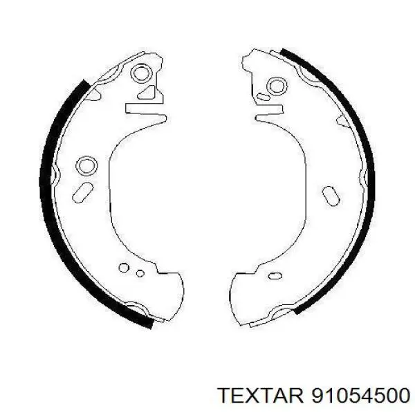 Колодки гальмові задні, барабанні 91054500 Textar