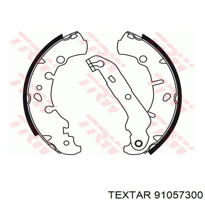 Купити 91057300 Textar Колодки гальмові задні, барабанні