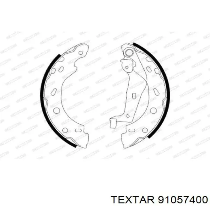 Купити 91057400 Textar Колодки гальмові задні, барабанні