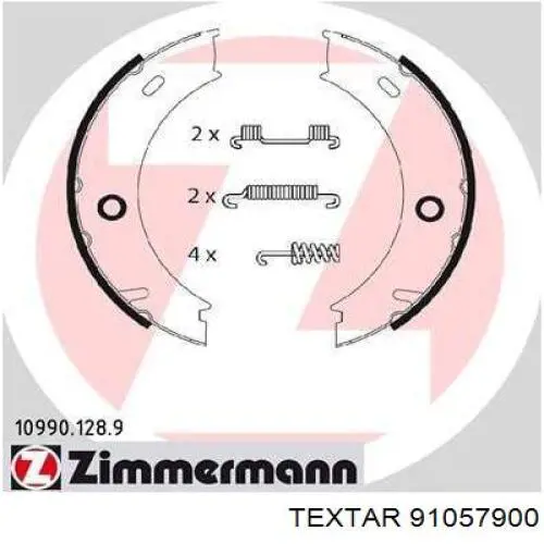 Колодки ручника 91057900 Textar
