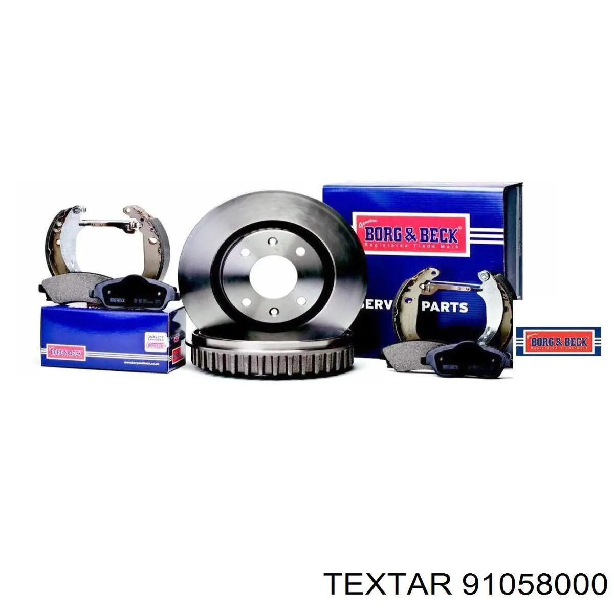 Колодки гальмові задні, барабанні 91058000 Textar