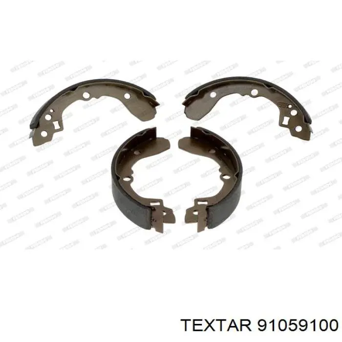 91059100 Textar Колодки гальмівні задні, барабанні