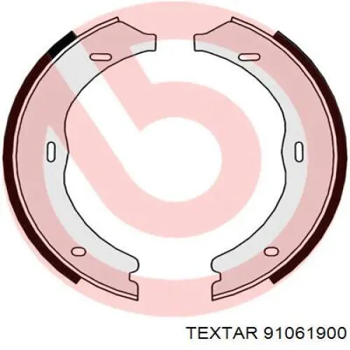 Колодки стоянкового гальма Textar 91061900
