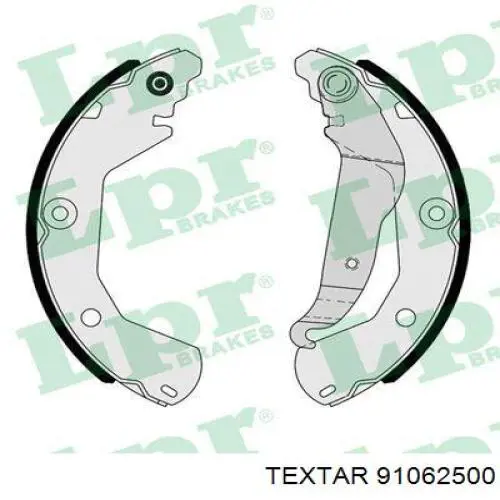 Колодки гальмові задні, барабанні 91062500 Textar