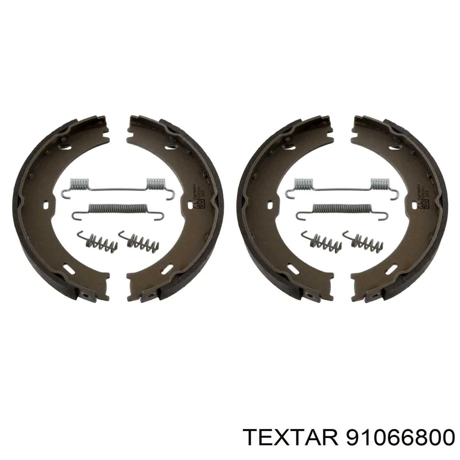 91066800 Textar колодки ручника/стоянкового гальма