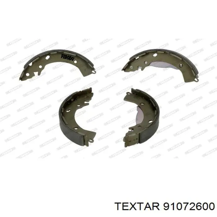 Купити 91072600 Textar Колодки гальмові задні, барабанні