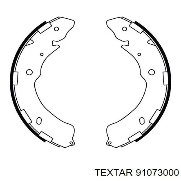 Колодки гальмові задні, барабанні Textar 91073000 ціна, від 40.31 USD