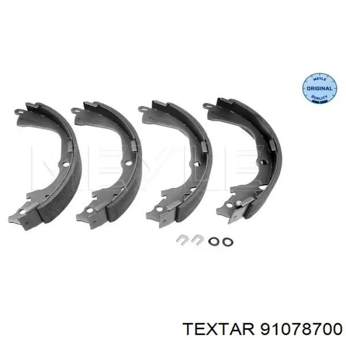 91078700 Textar Колодки гальмівні задні, барабанні