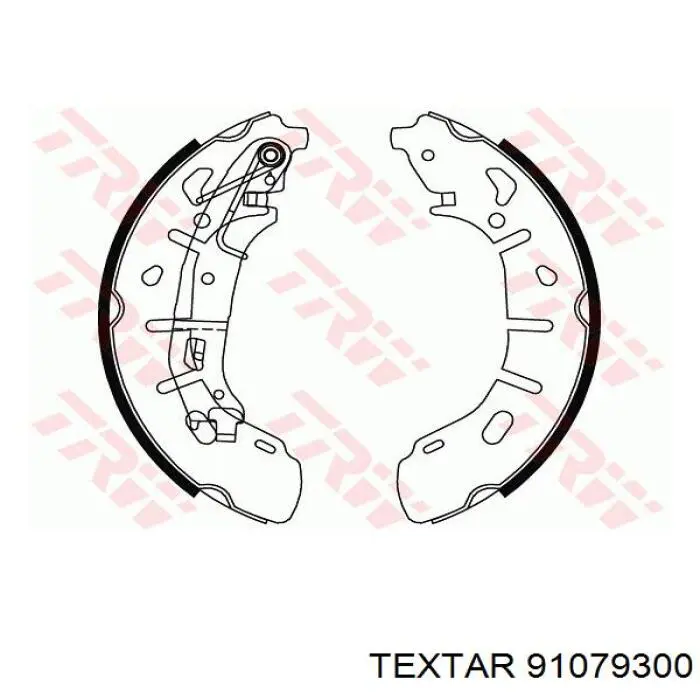 Колодки гальмові задні, барабанні 91079300 Textar