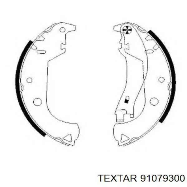 Купити 91079300 Textar Колодки гальмові задні, барабанні