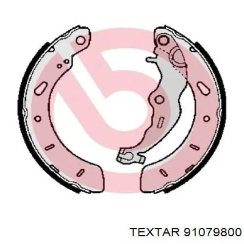 Колодки гальмові задні, барабанні 91079800 Textar