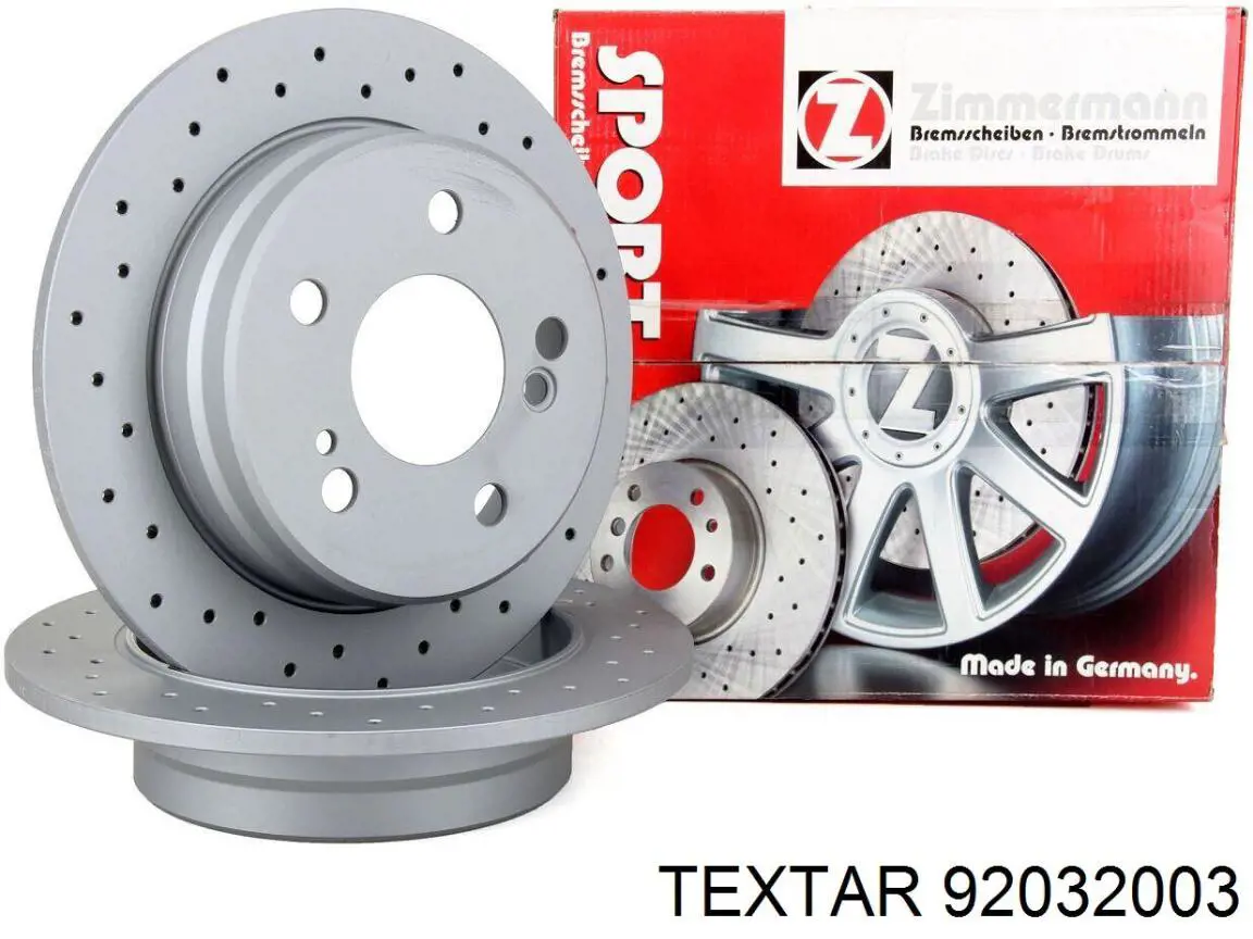 Гальмівні диски 92032003 Textar