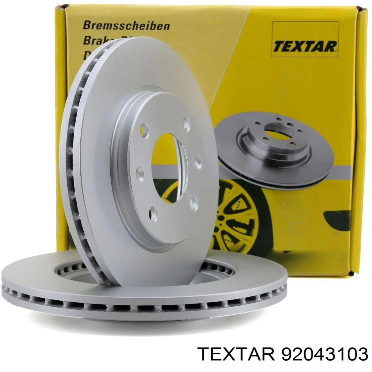 92043103 Textar диск гальмівний передній