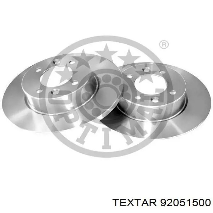 92051500 Textar диск гальмівний задній