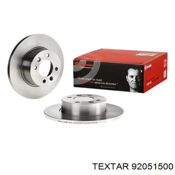 Купити 92051500 Textar Диск заднього гальма