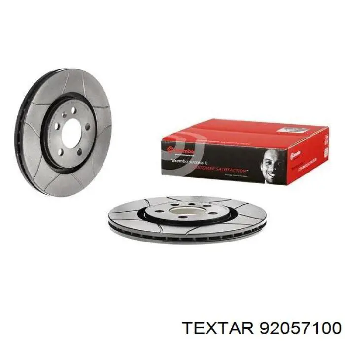 92057100 Textar диск гальмівний передній
