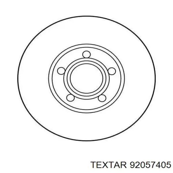 Купити 92057405 Textar Ротор гальмівний