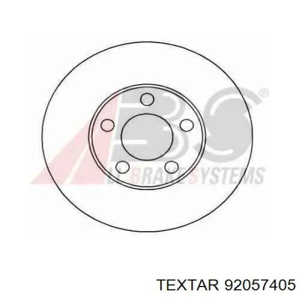 Диск переднього гальма Textar 92057405 ціна, від 33.36 USD