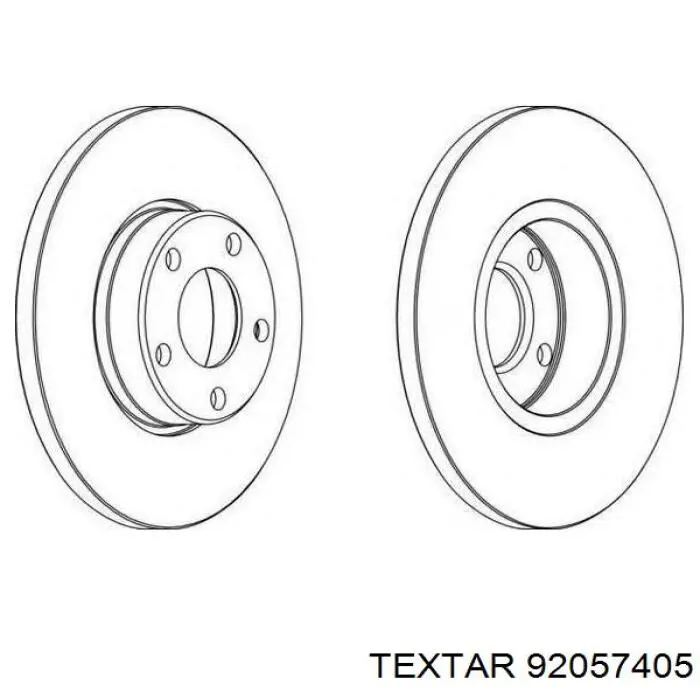 Купити 92057405 Textar Ротор гальмівний