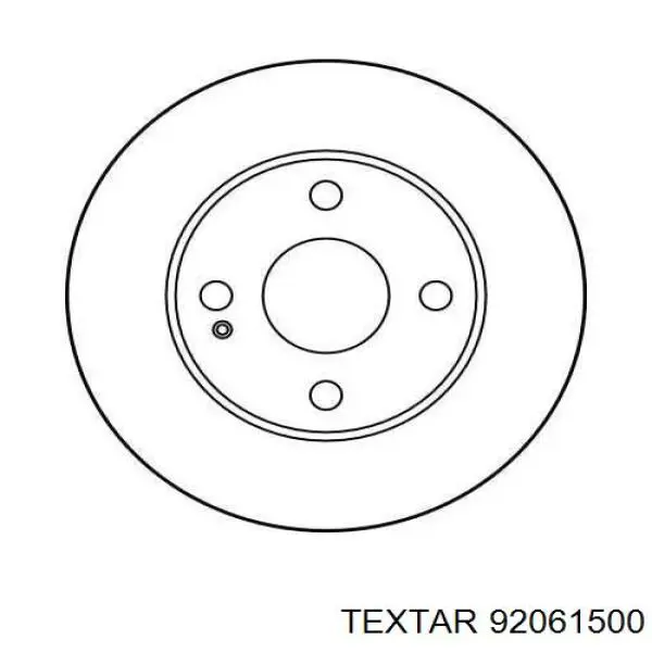 Диск переднього гальма Textar 92061500 ціна, від 19.79 USD