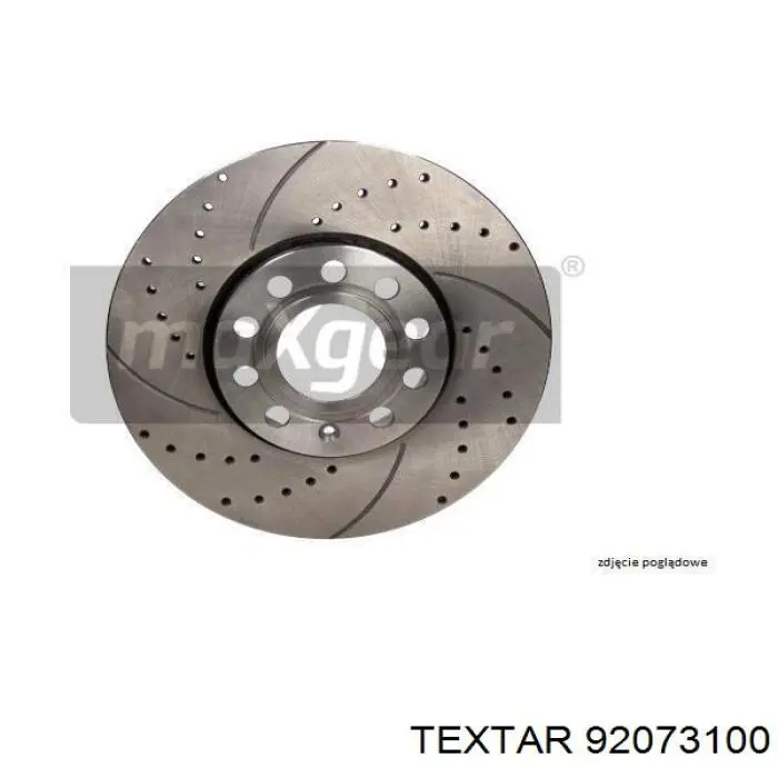 92073100 Textar диск гальмівний передній
