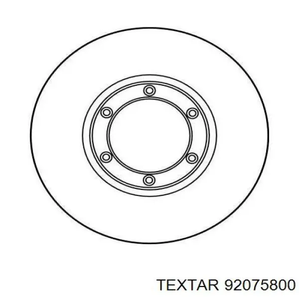 Купити 92075800 Textar Ротор гальмівний
