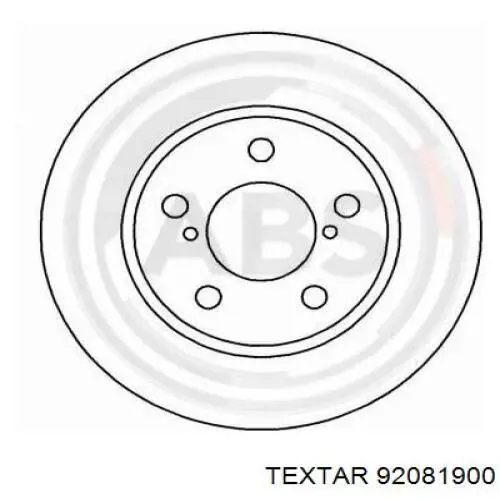 Диск переднього гальма Textar 92081900 ціна, від 26.46 USD