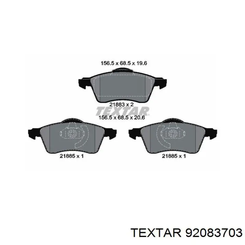 Диск переднього гальма Textar 92083703 ціна, від 42.18 USD