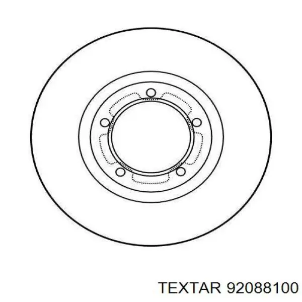 Гальмівні диски передні 92088100 Textar