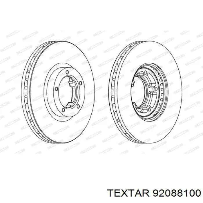 Купити 92088100 Textar Ротор гальмівний