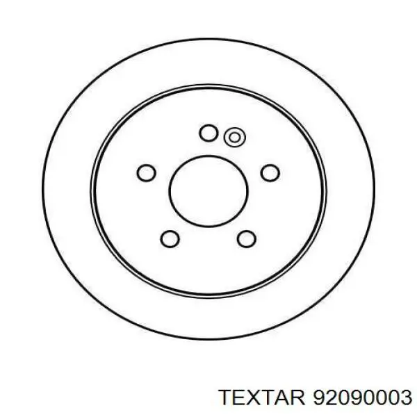 Диск гальмівний задній Textar 92090003