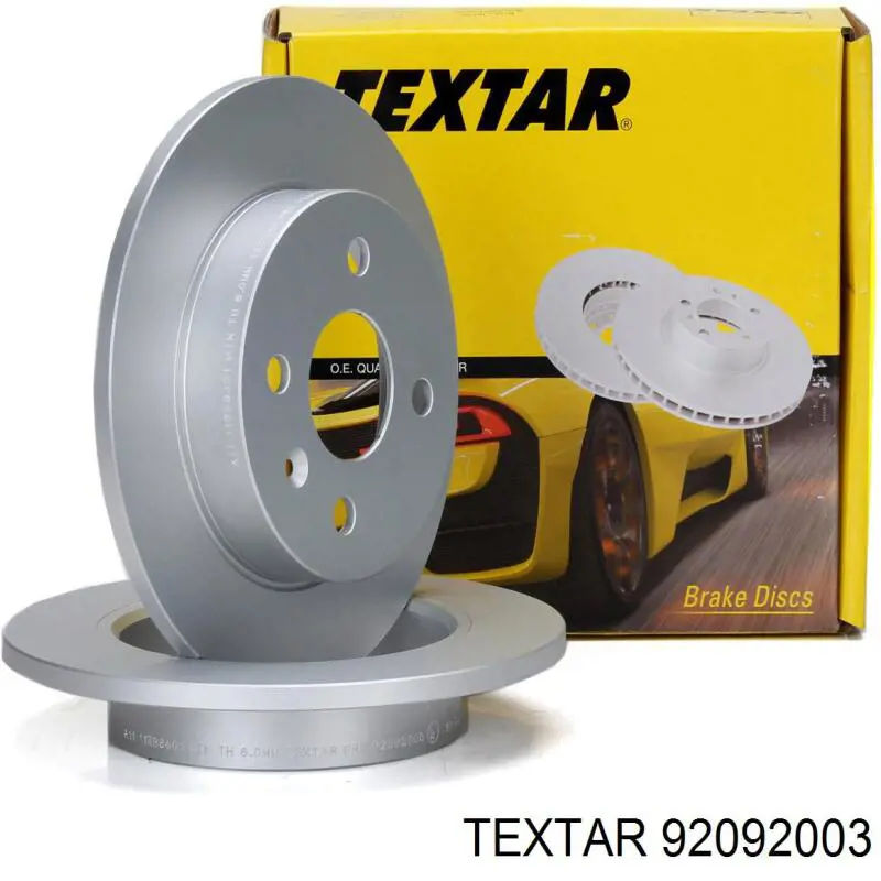 92092003 Textar диск гальмівний задній