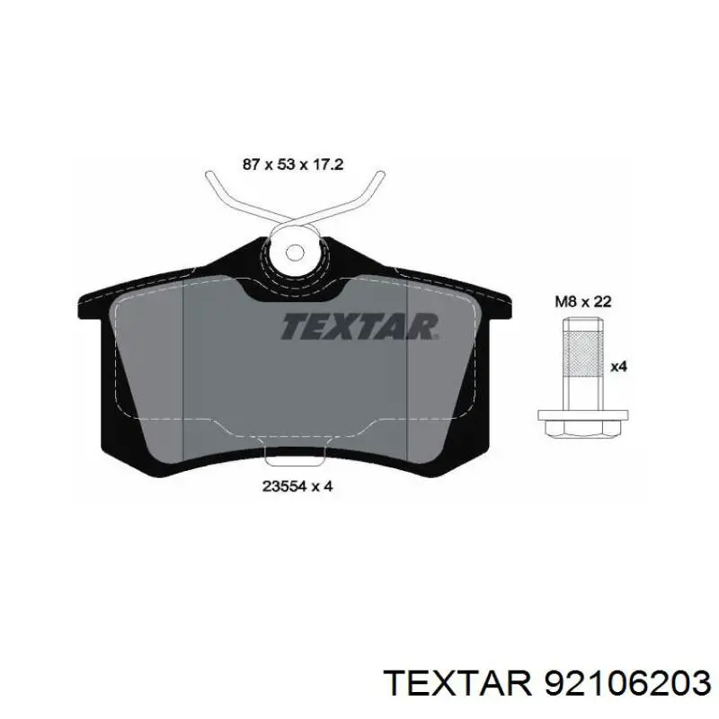 Гальмівні диски 92106203 Textar