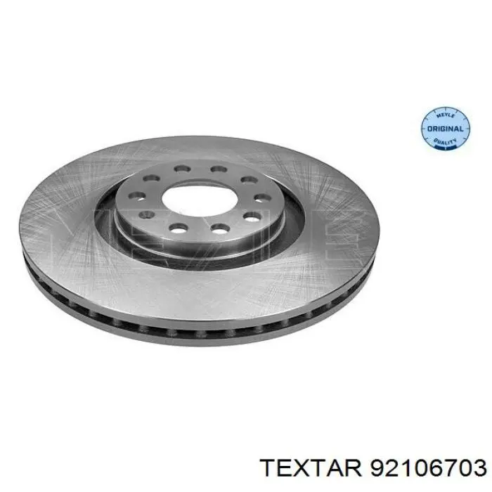 Диск переднього гальма Textar 92106703 ціна, від 63.33 USD