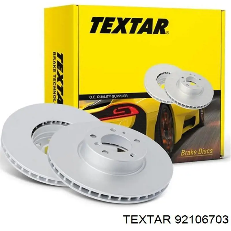 92106703 Textar диск гальмівний передній