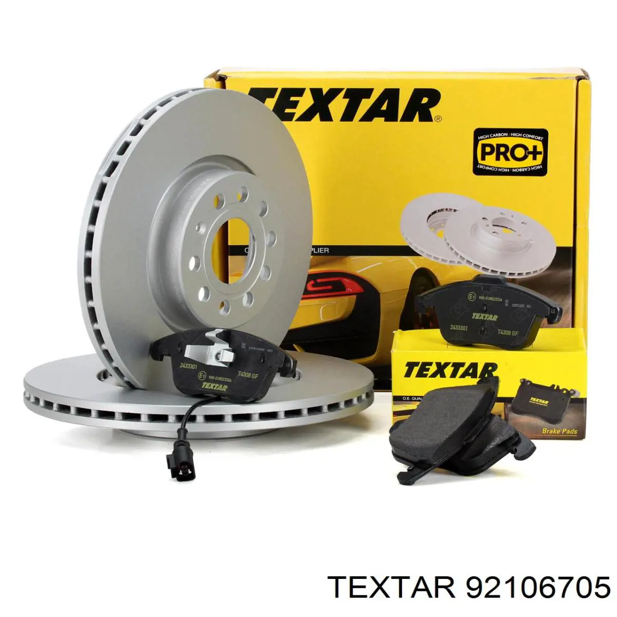 Диск гальмівний передній Textar 92106705